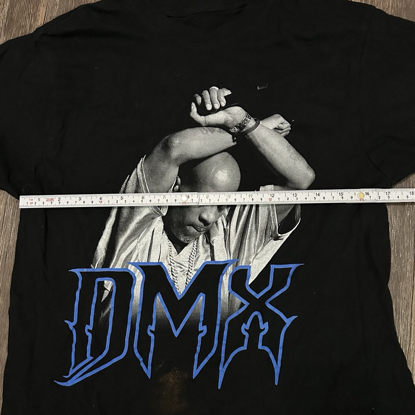 DMX Shirt Men’s M Black Grunge Blue Rap Rapper Music 90s Hip Hop Y2k Ruff Ryders