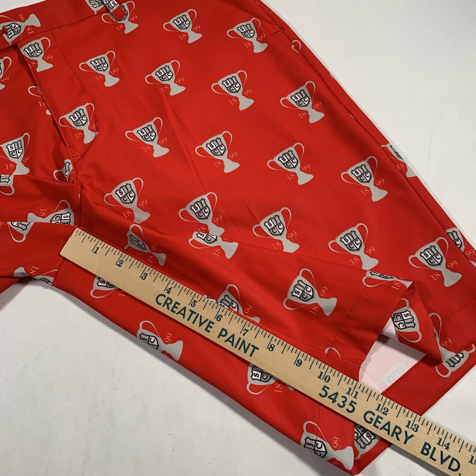 Loudmouth San Jose Country Club SJCC Golf Shorts Mens Sz 34 Red