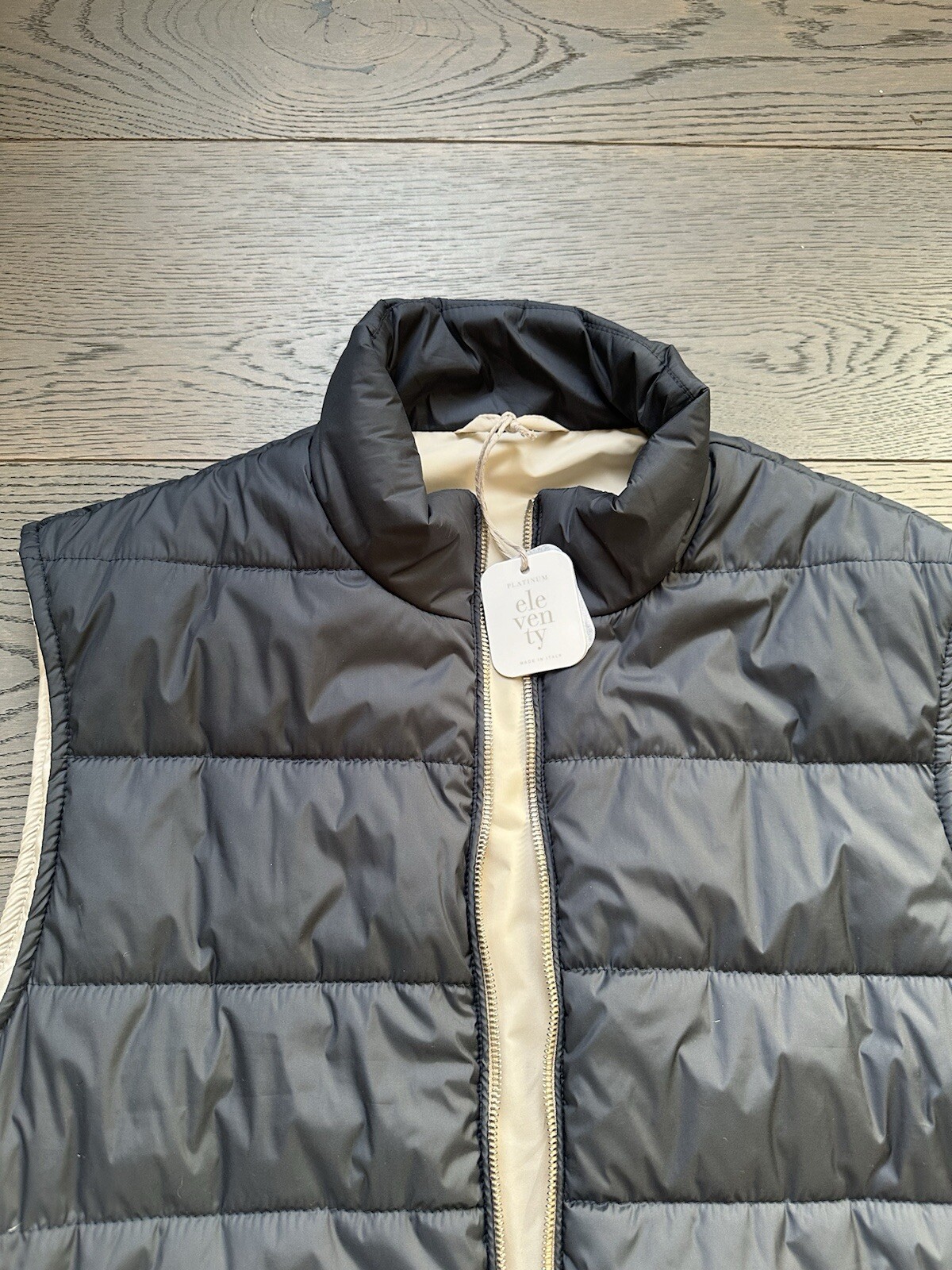 Eleventy Men’s Gilet Blue Jacket IT 56 (Like Loro Piana) 15800G 24in Pit to Pit