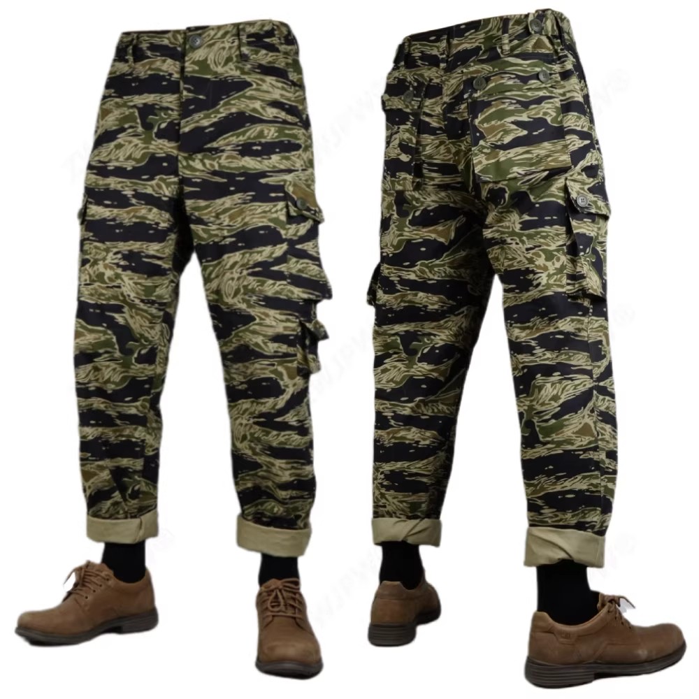 Vietnam War US Army Jacket Trousers Tiger Stripe Camo Combat Uniforms Top Pants