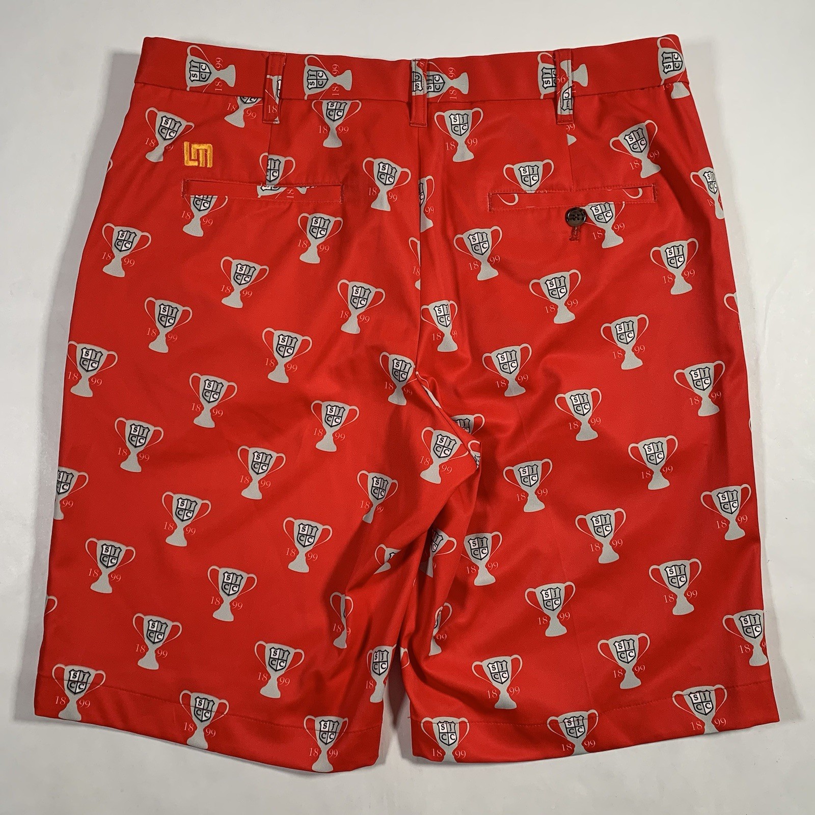 Loudmouth San Jose Country Club SJCC Golf Shorts Mens Sz 34 Red