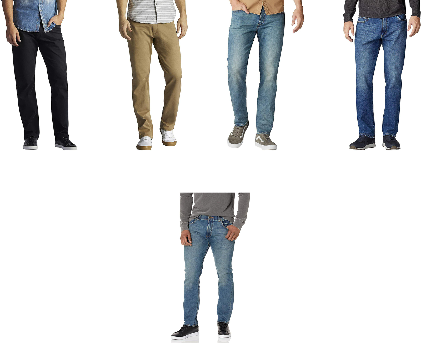 Lee Men’s Extreme Motion Straight Fit Tapered Leg Jeans