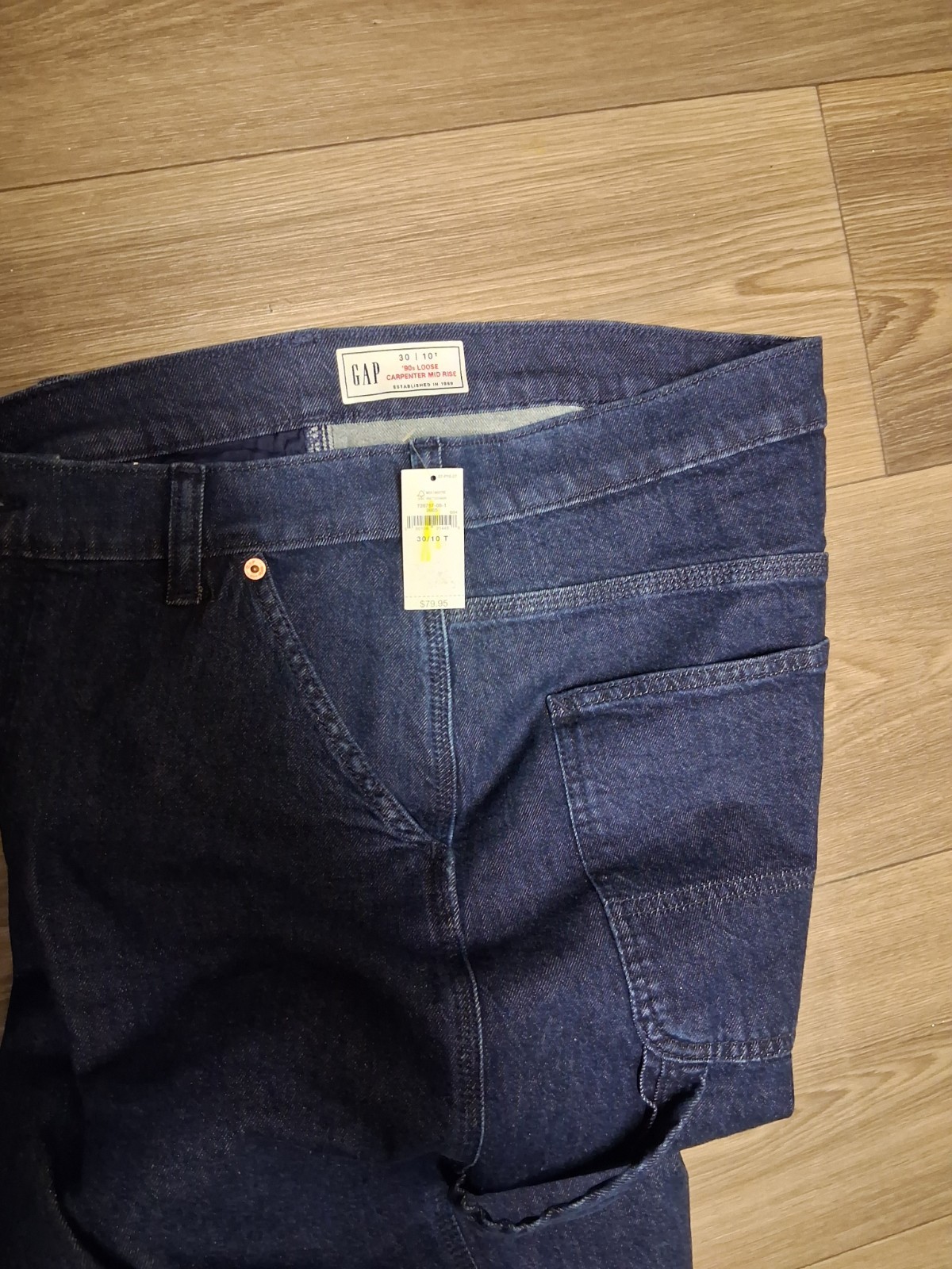 GAP 90s Loose Carpinter Mid Rise Sz30/10 New 99%Cotton 1% Spandex