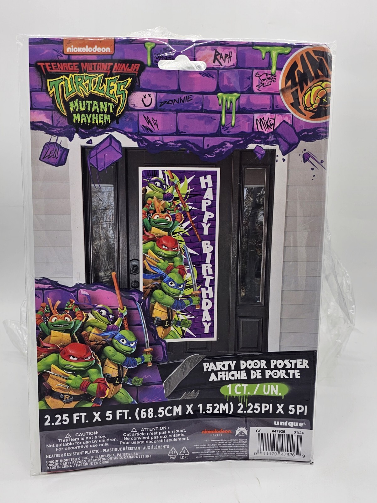 Teenage Mutant Ninja Turtles Cap AOP Unisex Double Strap Shoulder Bag & Poster