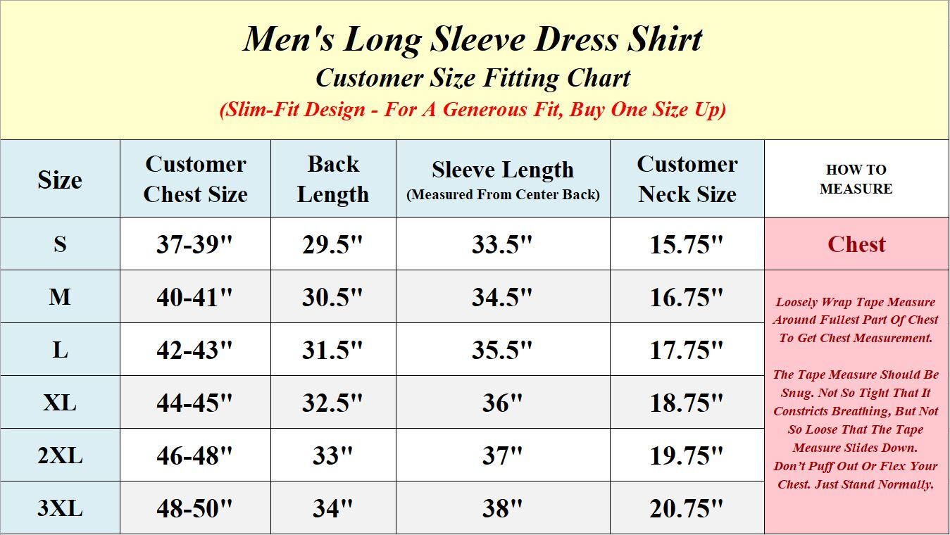 Men’s Button Down Dress Long Sleeve Stretchable Slim-Fit Shirts (Size S-3XL) NWT