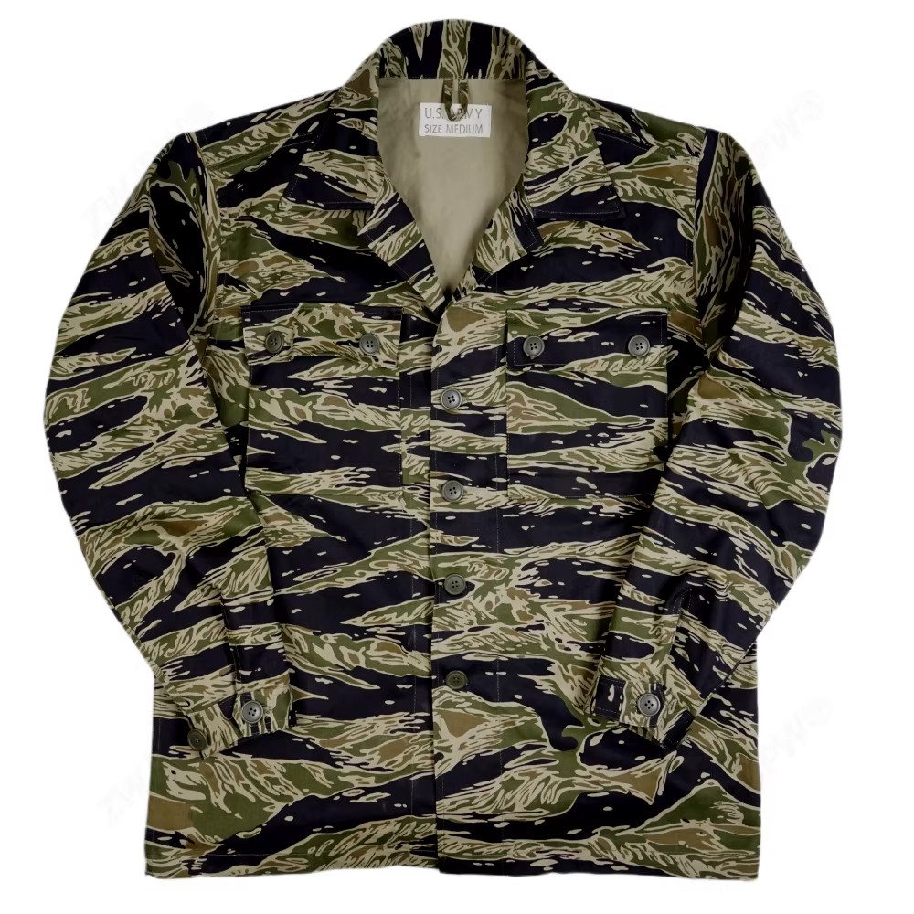 Vietnam War US Army Jacket Trousers Tiger Stripe Camo Combat Uniforms Top Pants