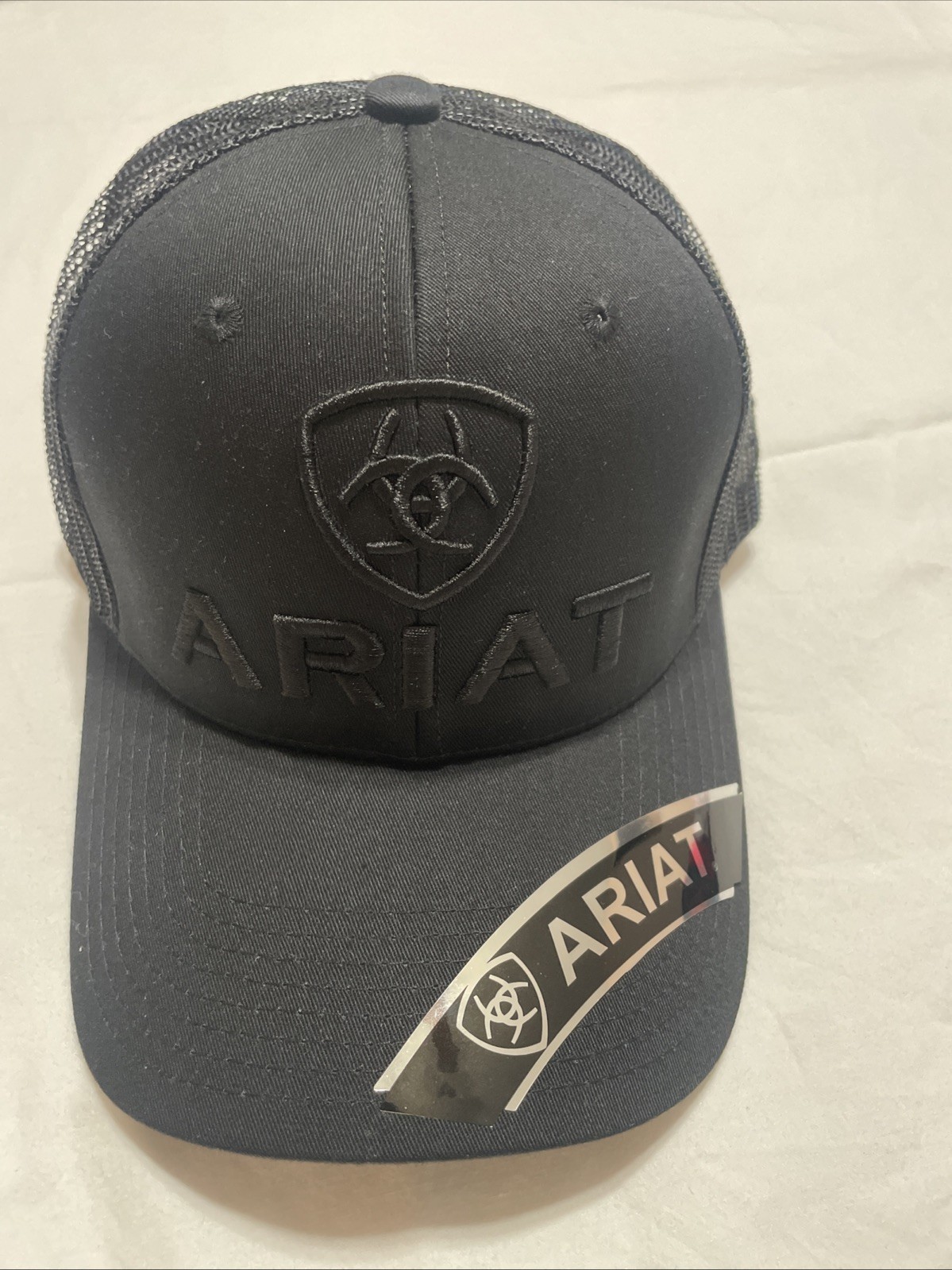 Ariat Mens B-Fit Shield Logo Mesh Back Snapback Cap Hat