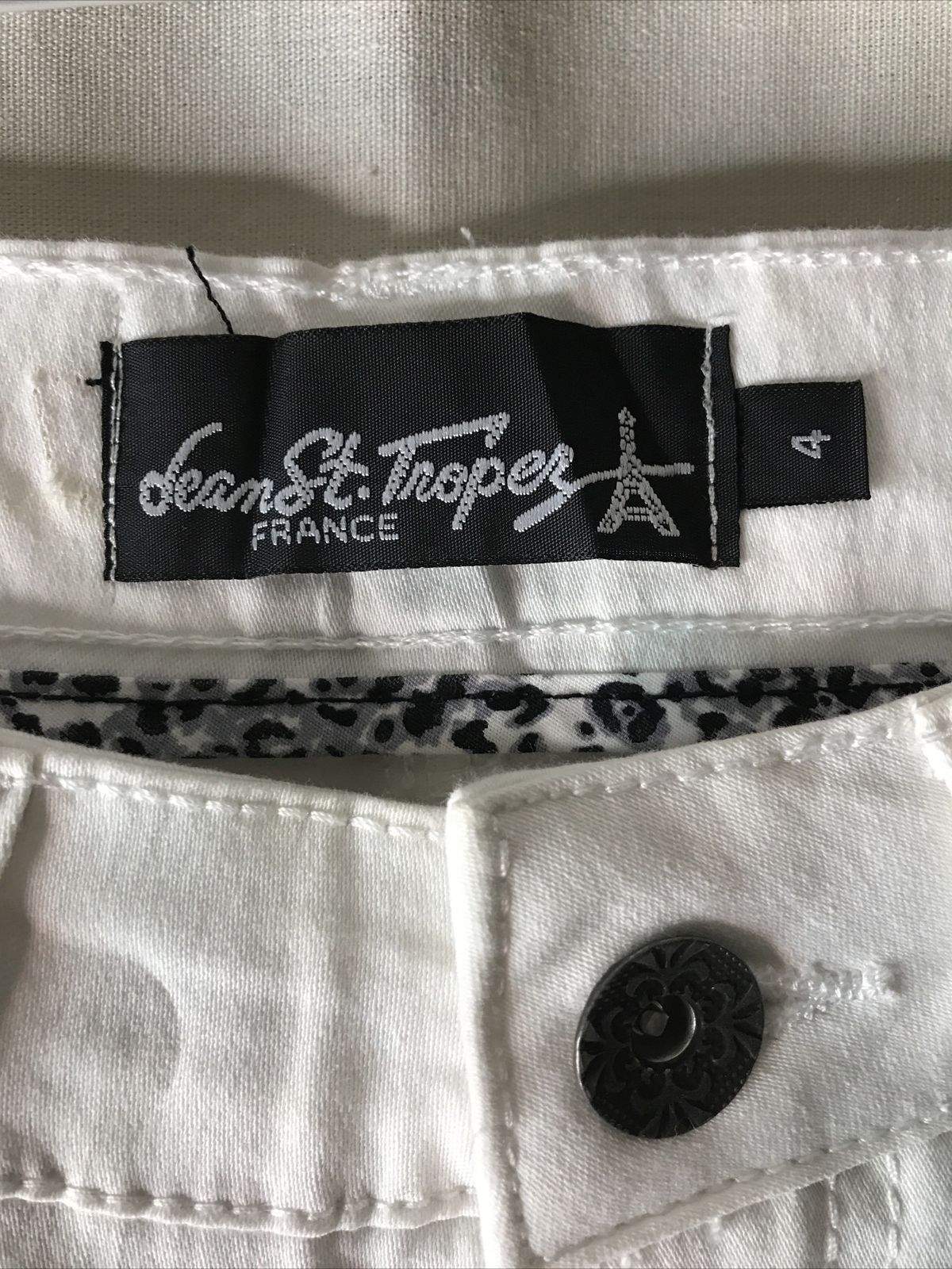 Dean St. Troper France Women’s Capris, White Cotton Blend Pants Varies Sizes New
