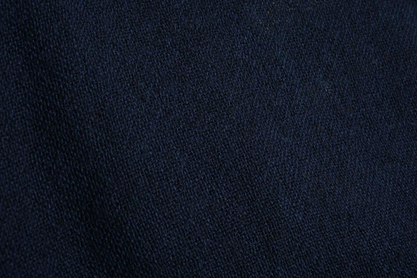 New Merci Women’s Small Dark Blue Woven Wool Viscose Open Lace Closure Blouse