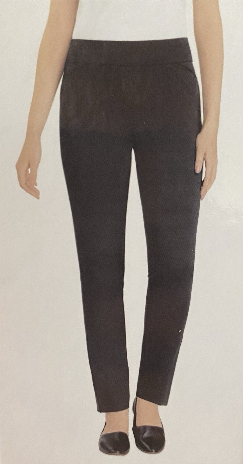 ~NWT~ DALIA WOMEN’S SMALl BLACK PULL-On SLIM LEG STRETCH COMFORT PANTS 1397158