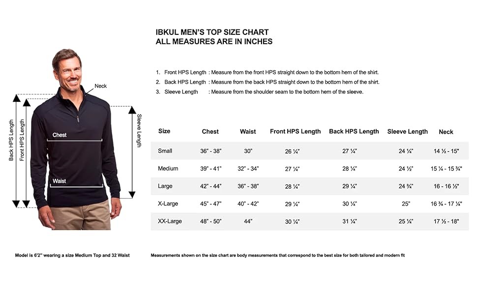 NWT IBKUL Pullover Wear UPF 30 Icefil Cooling Golf Mock Neck Performance Shirt