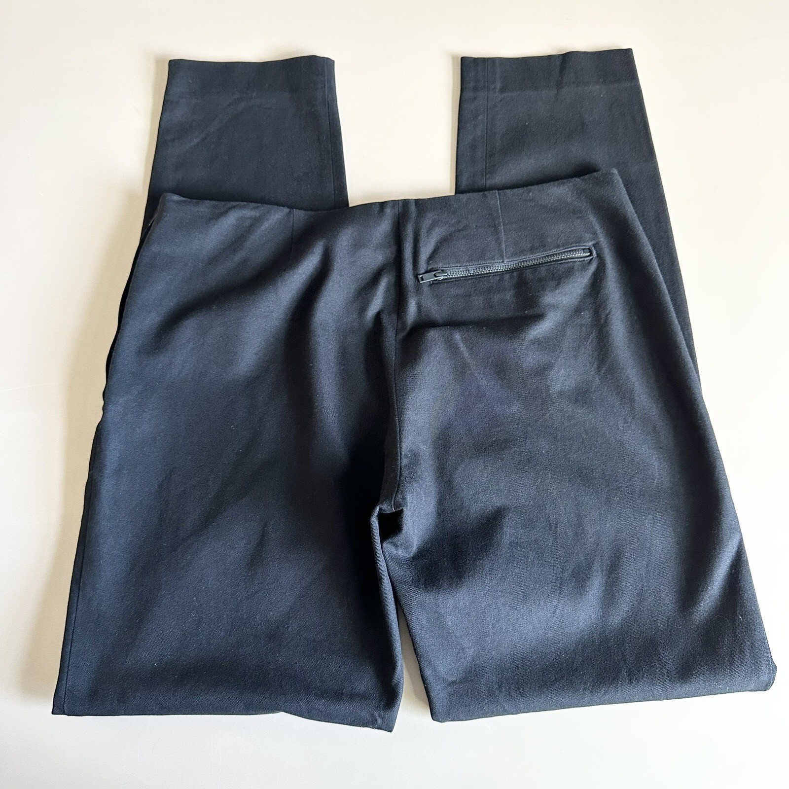 Cos Black Pants Side Zip Stretch Waist Women’s Size 42 (M/12)