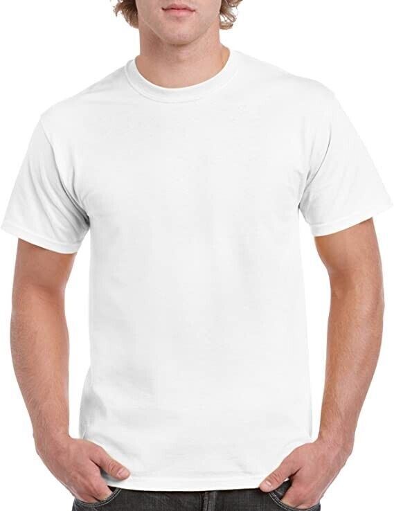 Gildan Mens Plain T Shirts Solid Cotton Short Sleeve Blank Tee Top Shirts S-3XL