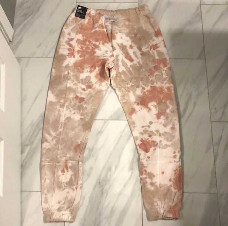 Nike Men’s Tie Dye Sweatpants (Pattern Varies) Pink Tan White $80 Small New