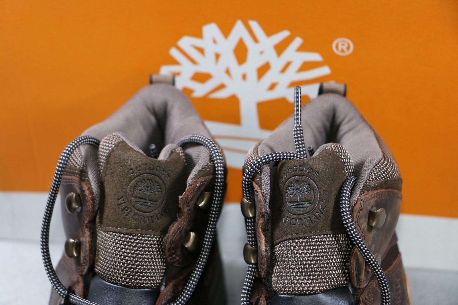 Timberland White Ledge Waterproof Mid Hiker Boots Mens Size 12 Brown Full Grain