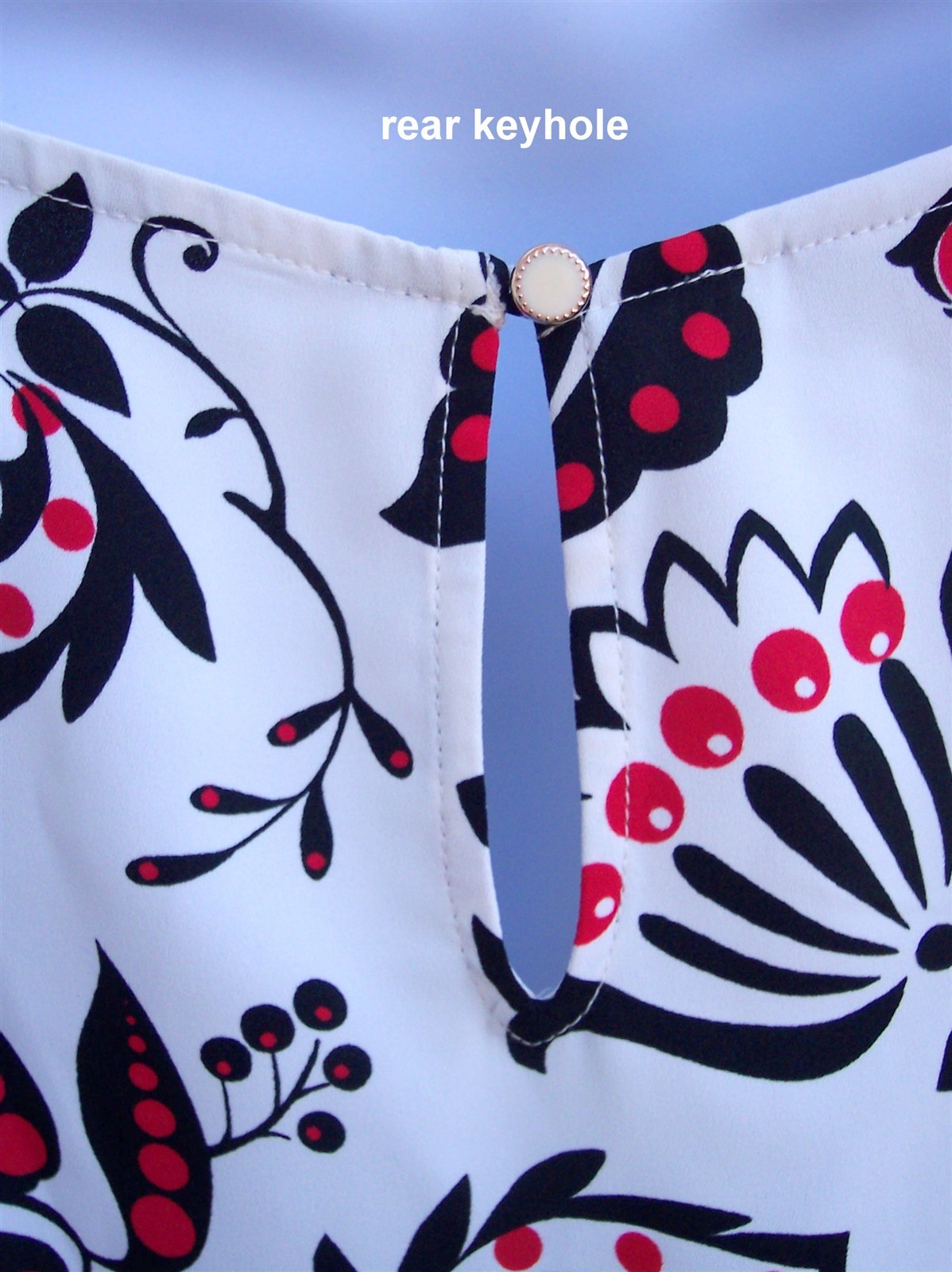 Talbots Plus NEW $90 Red Black White top plus size 2x cherry berry blouse shirt