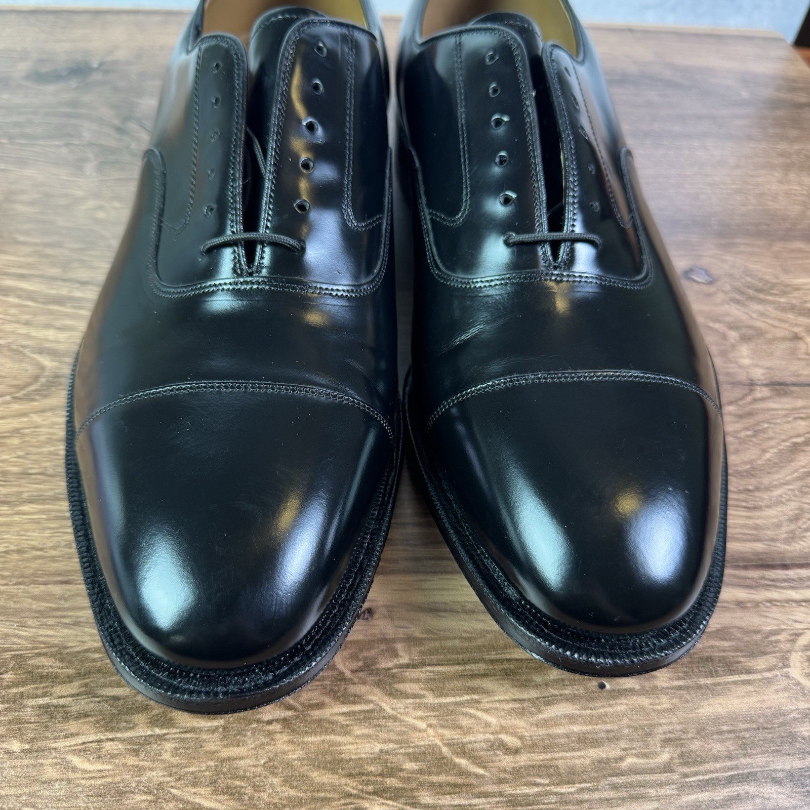 Johnston & Murphy Melton 22-2981 Black Oxford 12 3E New In Box Optima Comfort