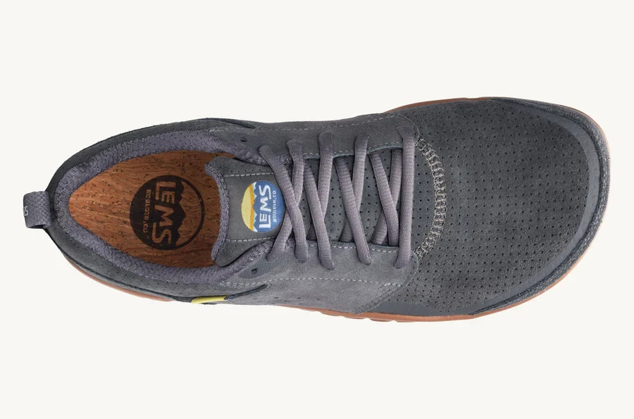 New Men’s Lems Primal Zen Suede Shoe Graphite All Sizes Ships Free & Fast