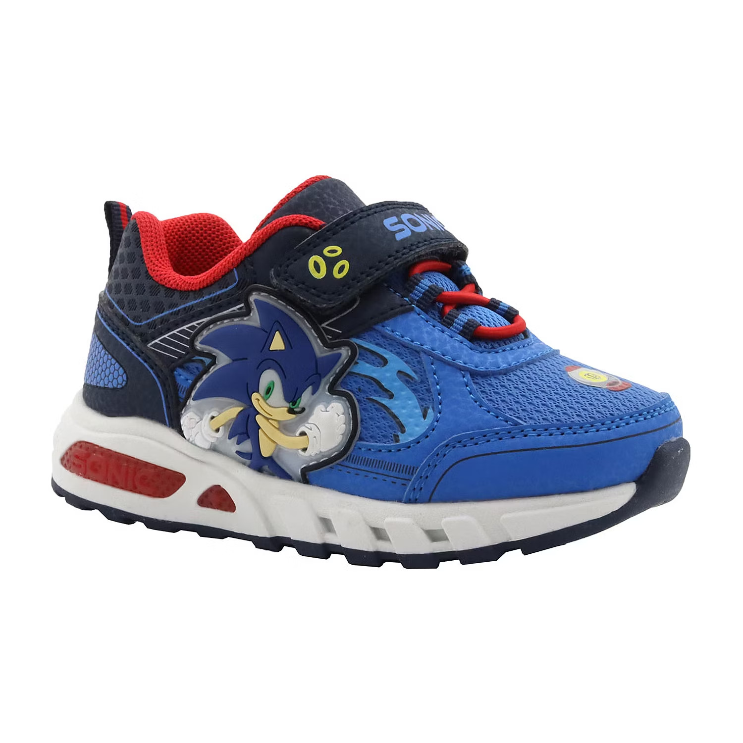 New Sega Sonic the Hedgehog Toddler Boy Light-Up Athletic Shoes 6 7 8 9 10 11 12