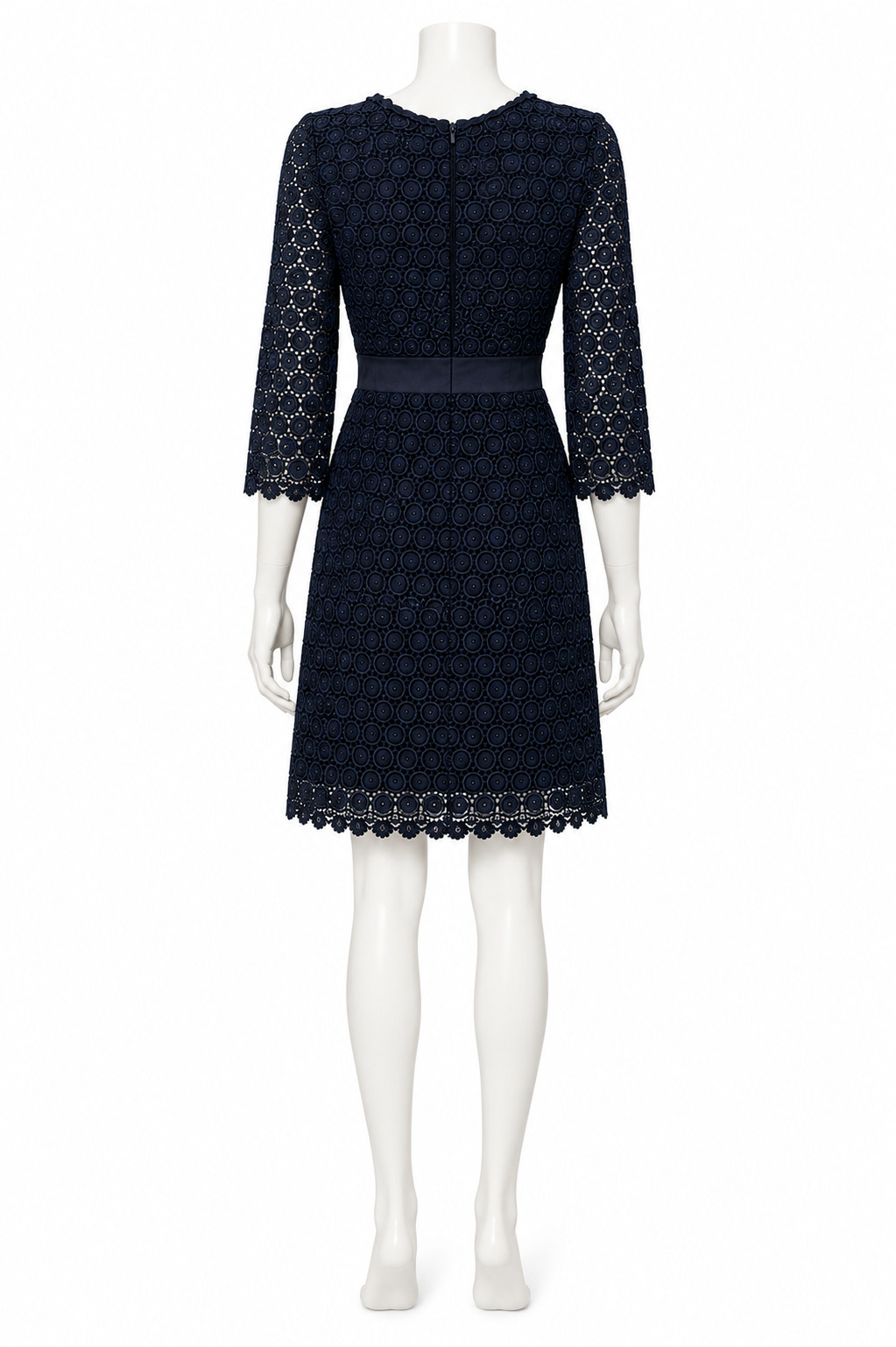 Diane von Furstenberg Nolly black lace dress (cotton crochet) US 4 UK 8