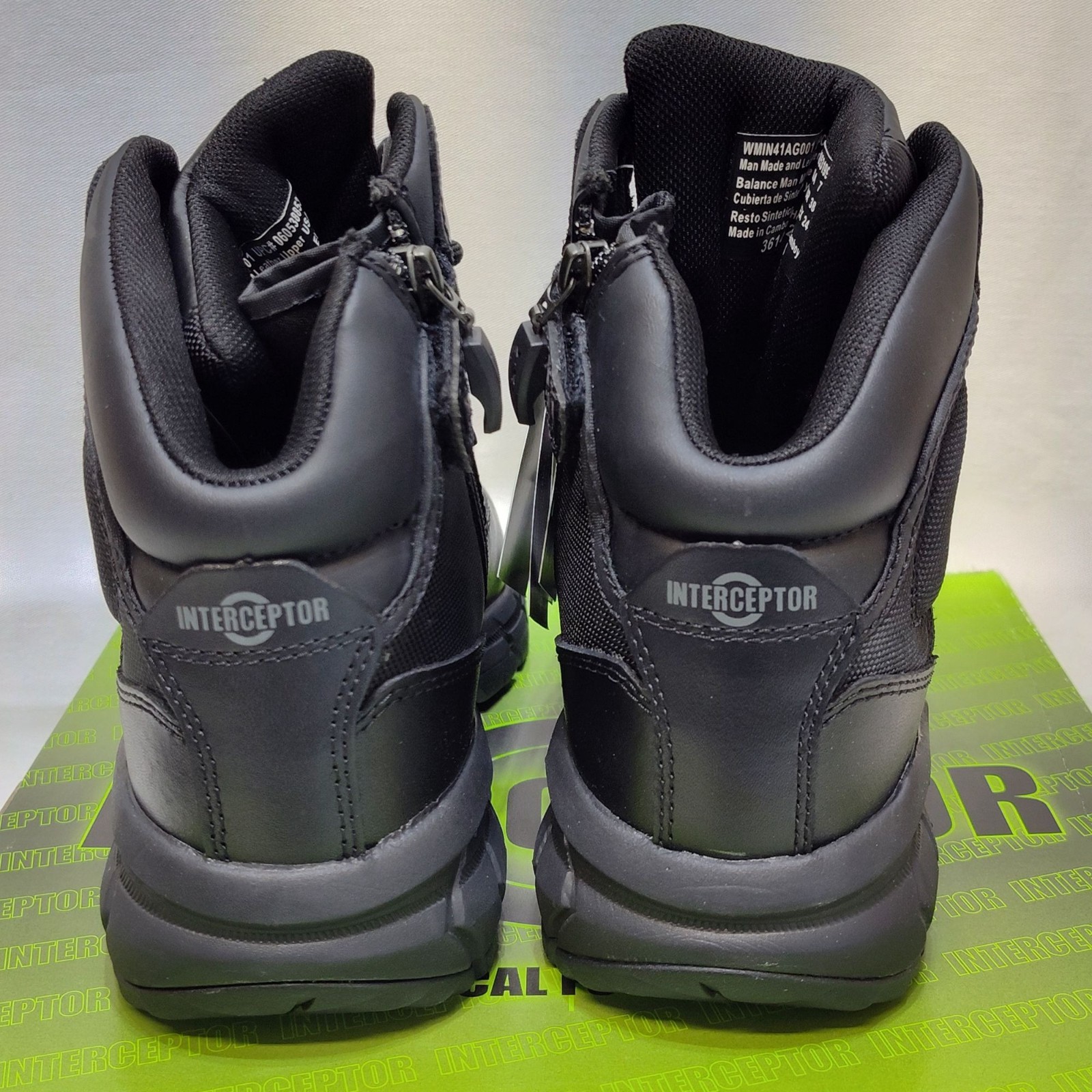 Interceptor Litefast Tactical Boots Womens Size 7 Zippered 6″ Shaft Soft Toe NIB