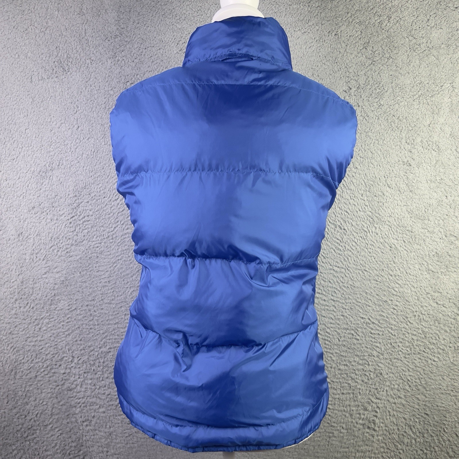 IBKUL Vest Women Small Blue Floral Reversible Puffer Zip Active Outdoors Golf