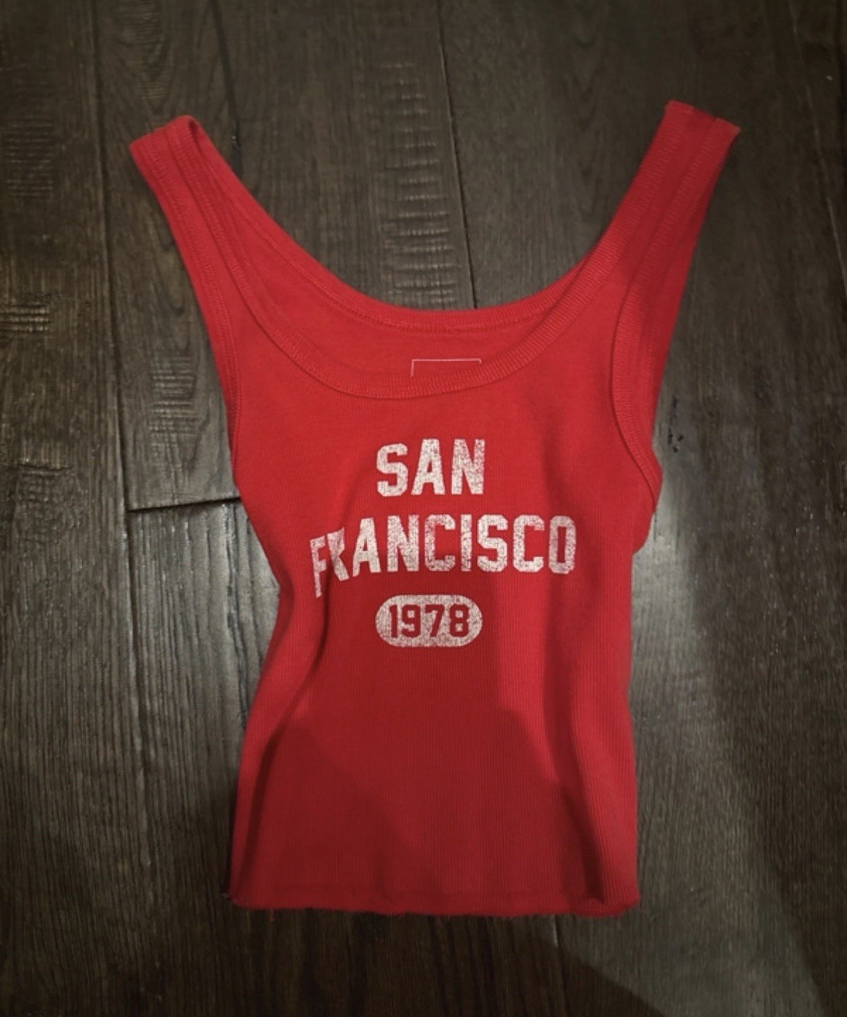 red san francisco 1978 tank top