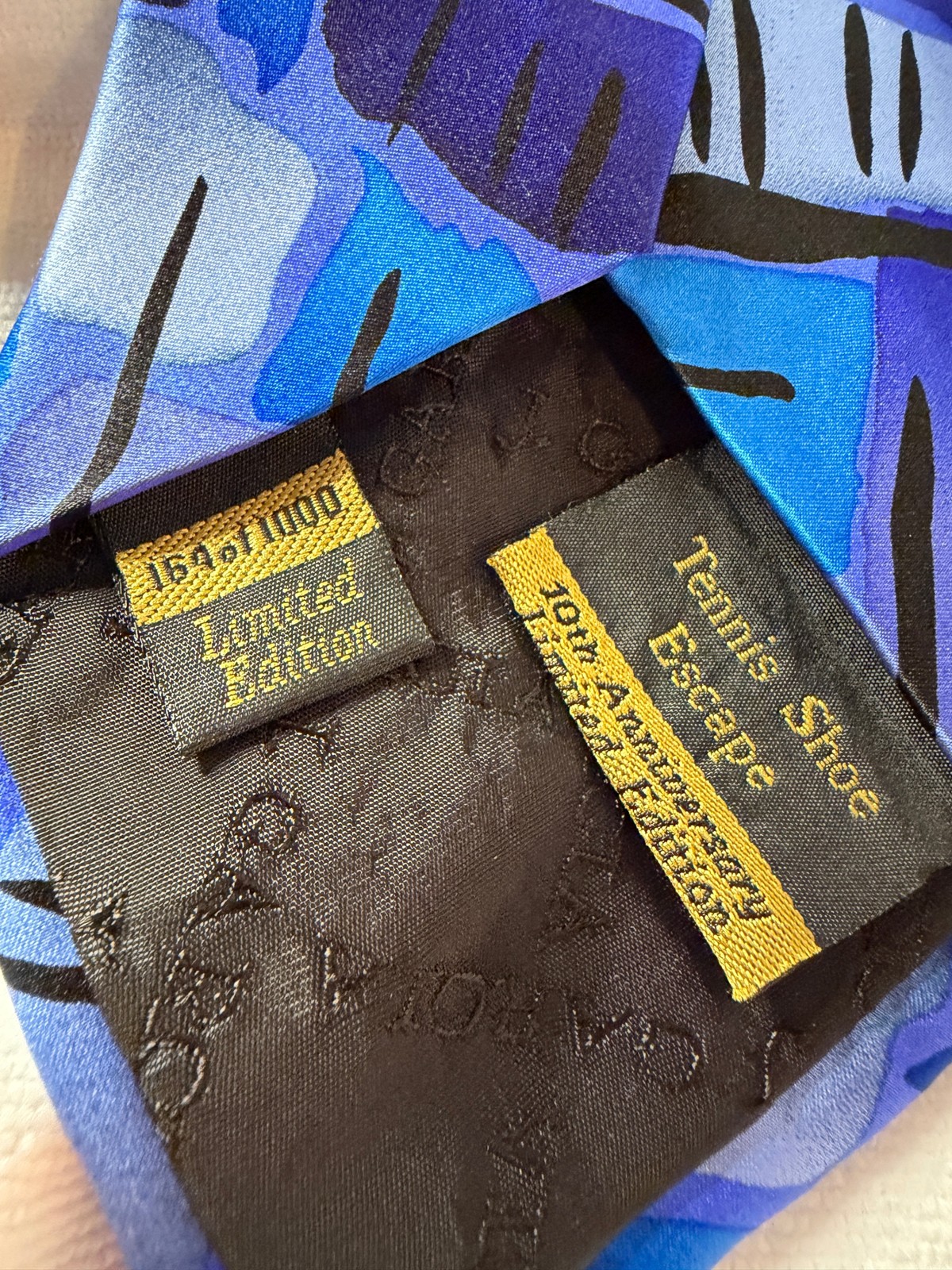 J. Garcia Limited Edition Silk Tie – Tennis Shoe Escape No. 164/1000