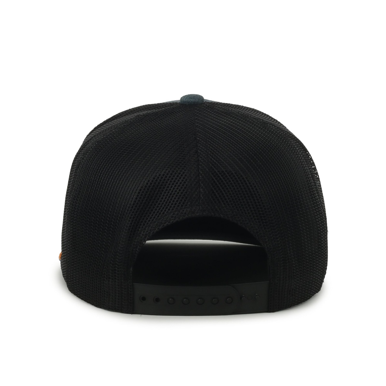 Outdoor Cap Western Desert Scene Trucker Hat in Navy Black Mesh Back, High Crown