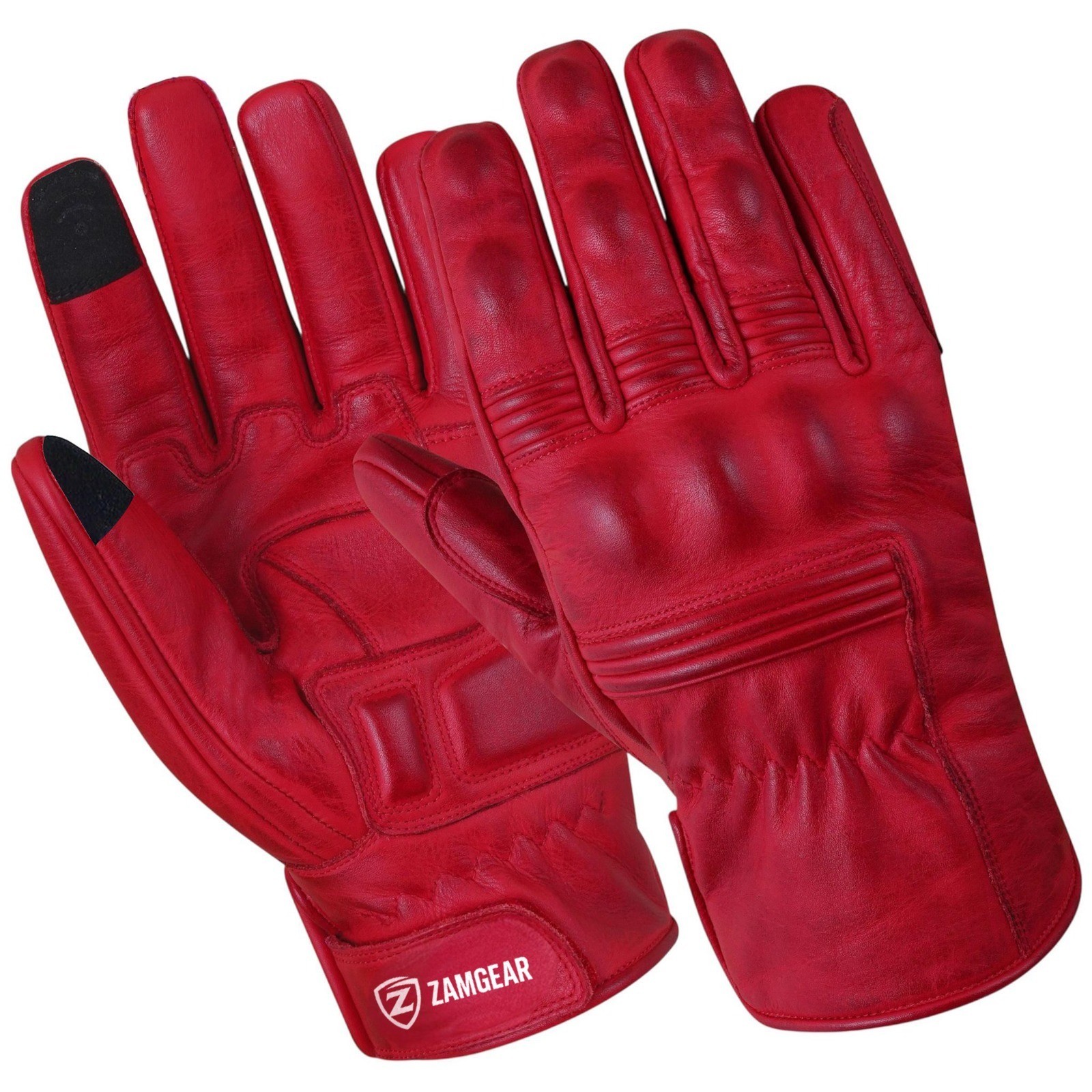 Riding Gloves Summer Motorcycle Leather Protective Touchscreen Biker Armor