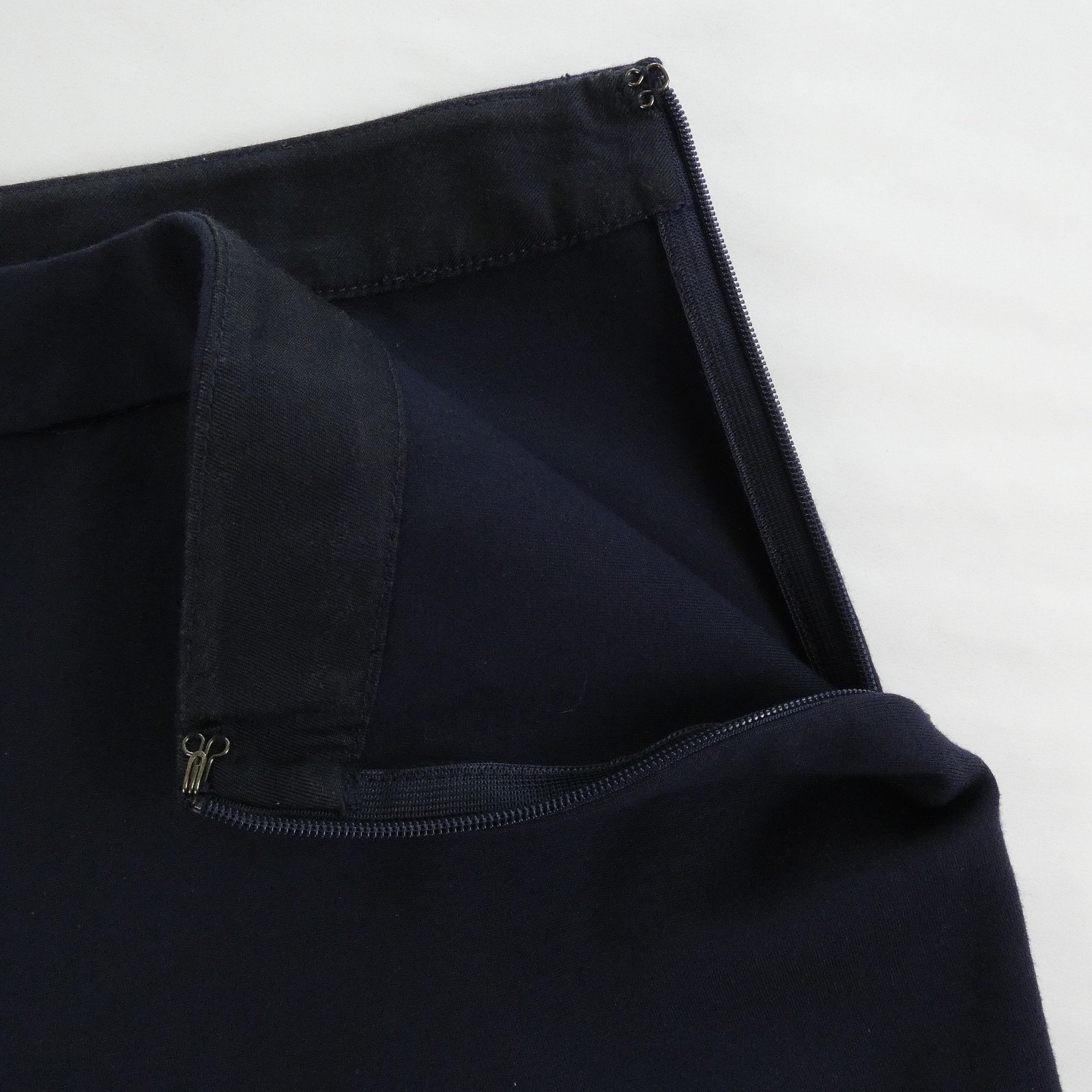 Pendleton Pants Womens 6 Navy Blue Stretch Side Zip Minimalist Ankle Skinny