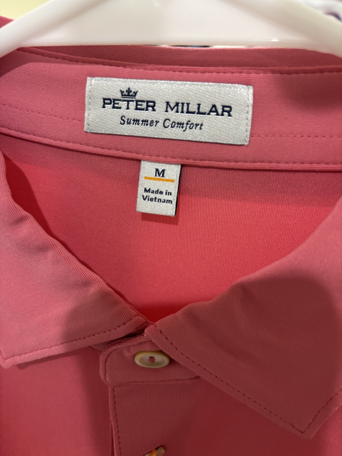 Peter Millar Summer Comfort Prairie Dunes Country Club Polo Mens M NWT Pink