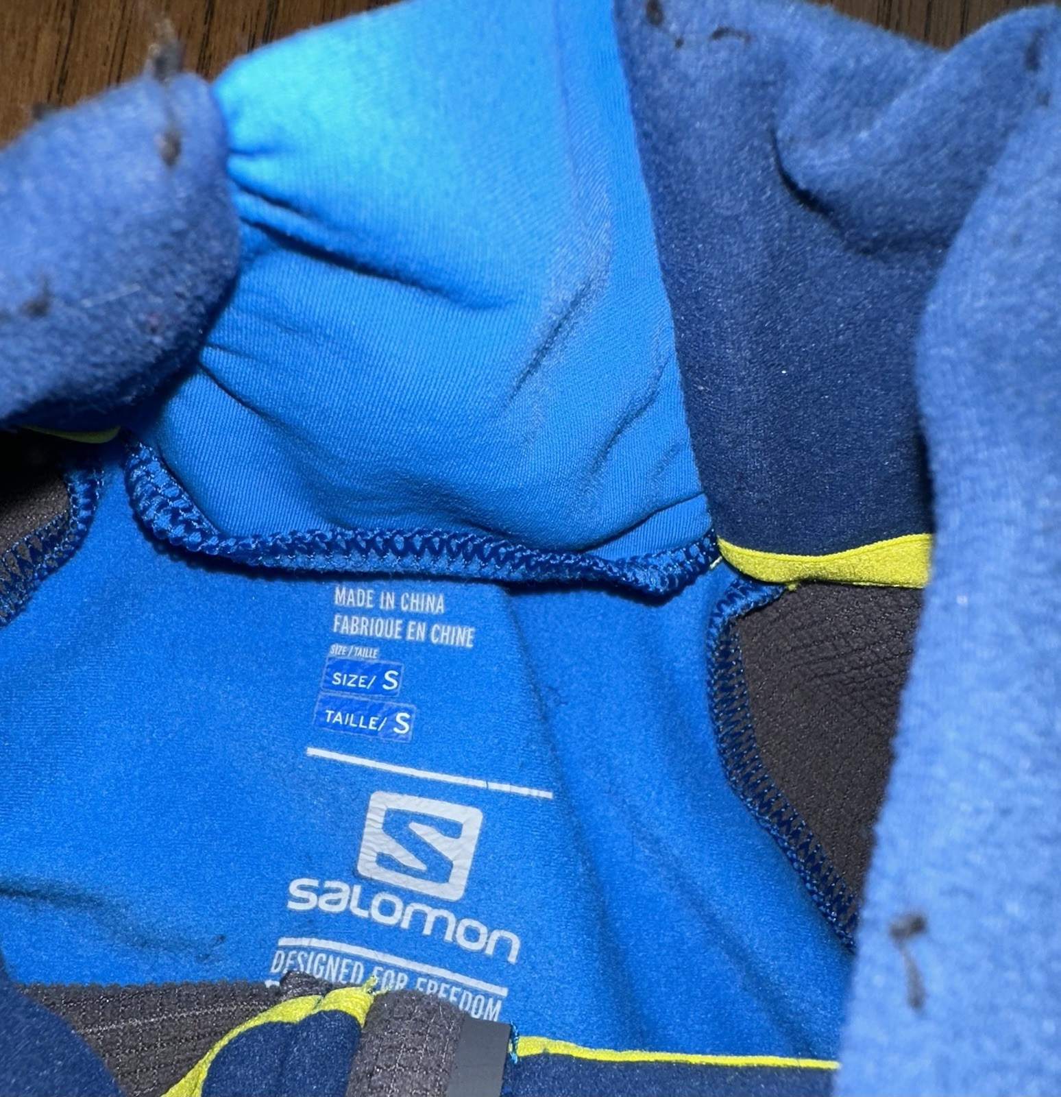 Salomon Momentum Soft-Shell Jacket Mens S Blue AdvancedSkin Dry Shell