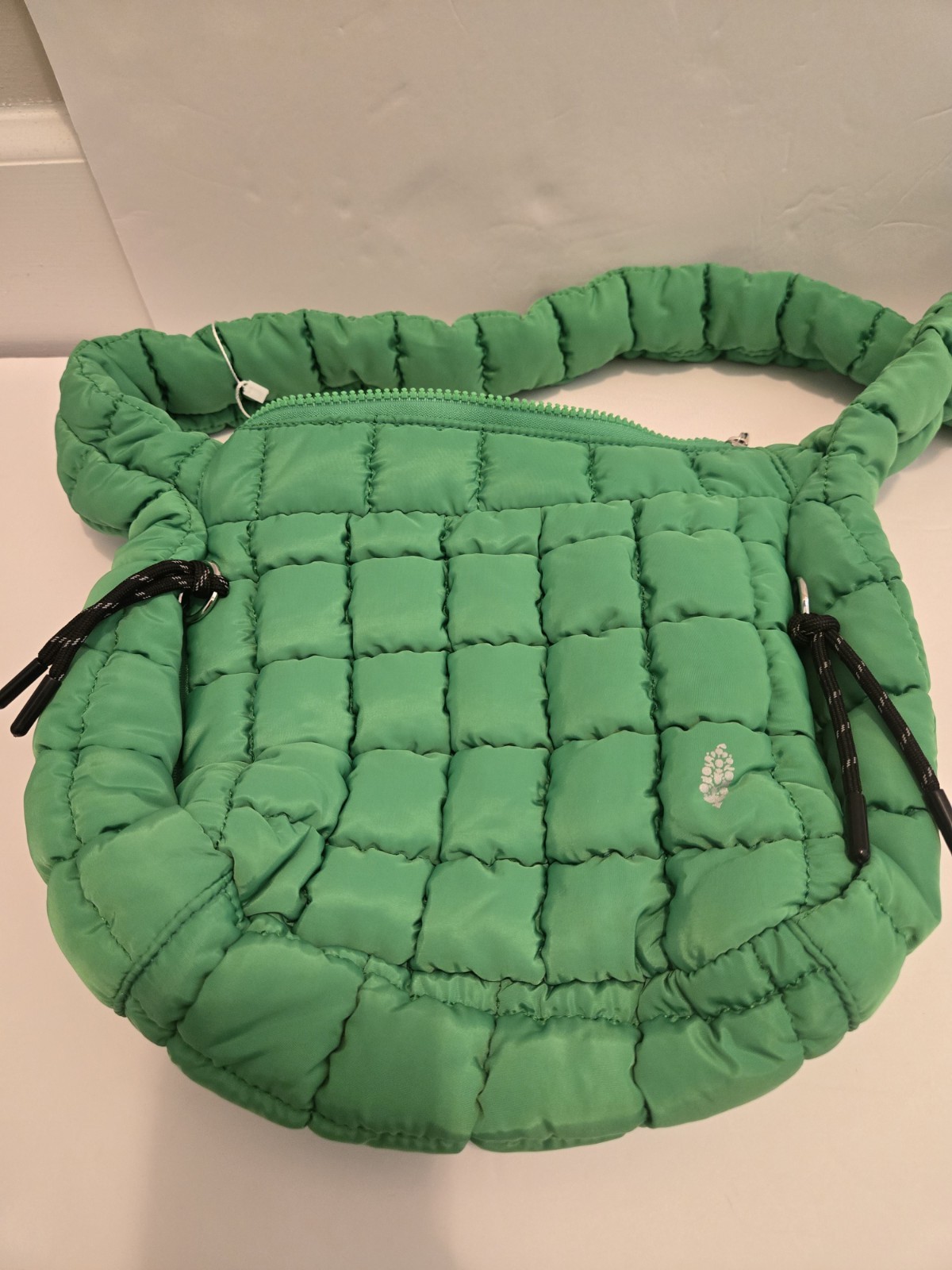 FP Movement Quilted Baby Carryall Sling Bag Lime Green Puffy Free People