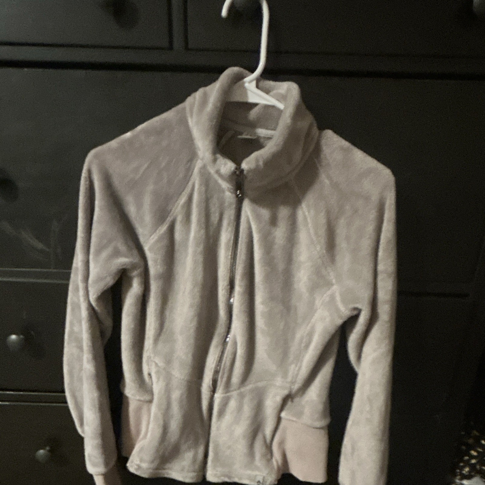 Free Country Women’s Gray Solid Full Zip Jacket w/ Pockets Long Sleeve Size S