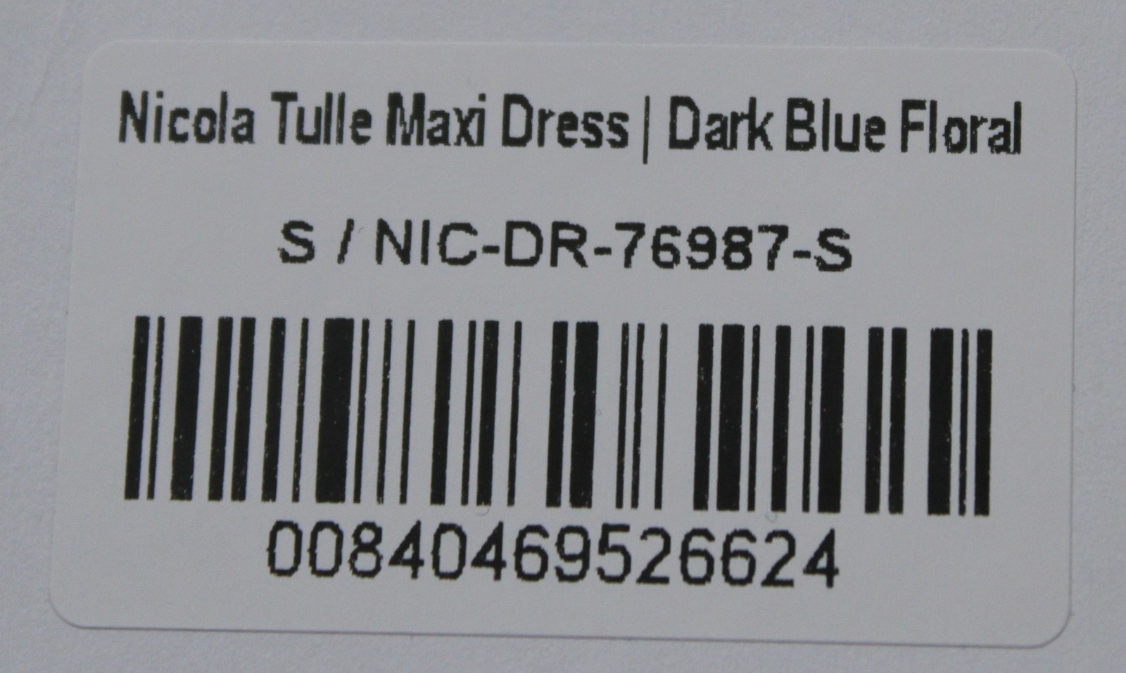 Baltic Born Women’s Nicola Tiered Tulle Maxi Dress LB3 Dark Blue Floral Small