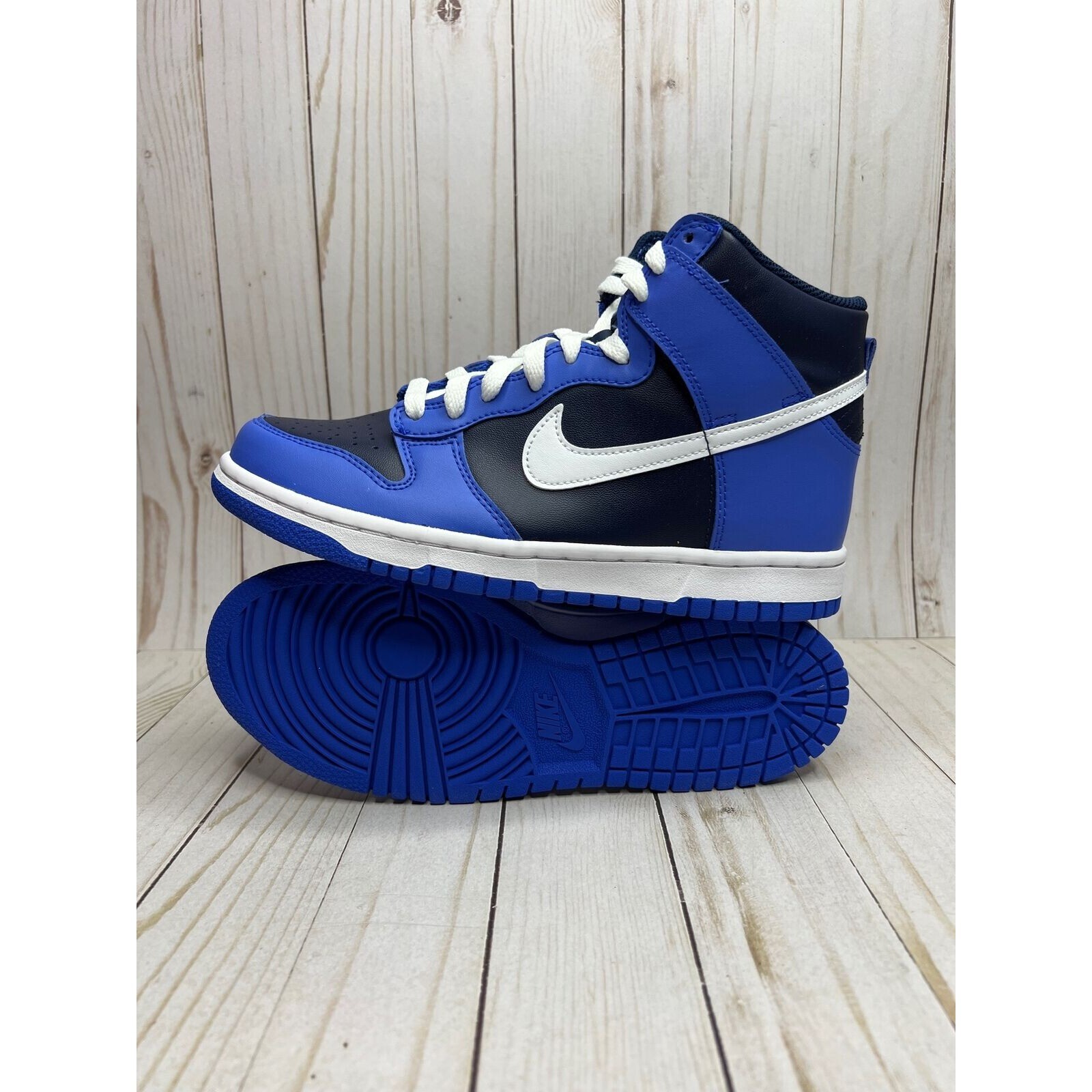 Nike Dunk High Obsidian GS Size 7Y Blue White DB2179 400