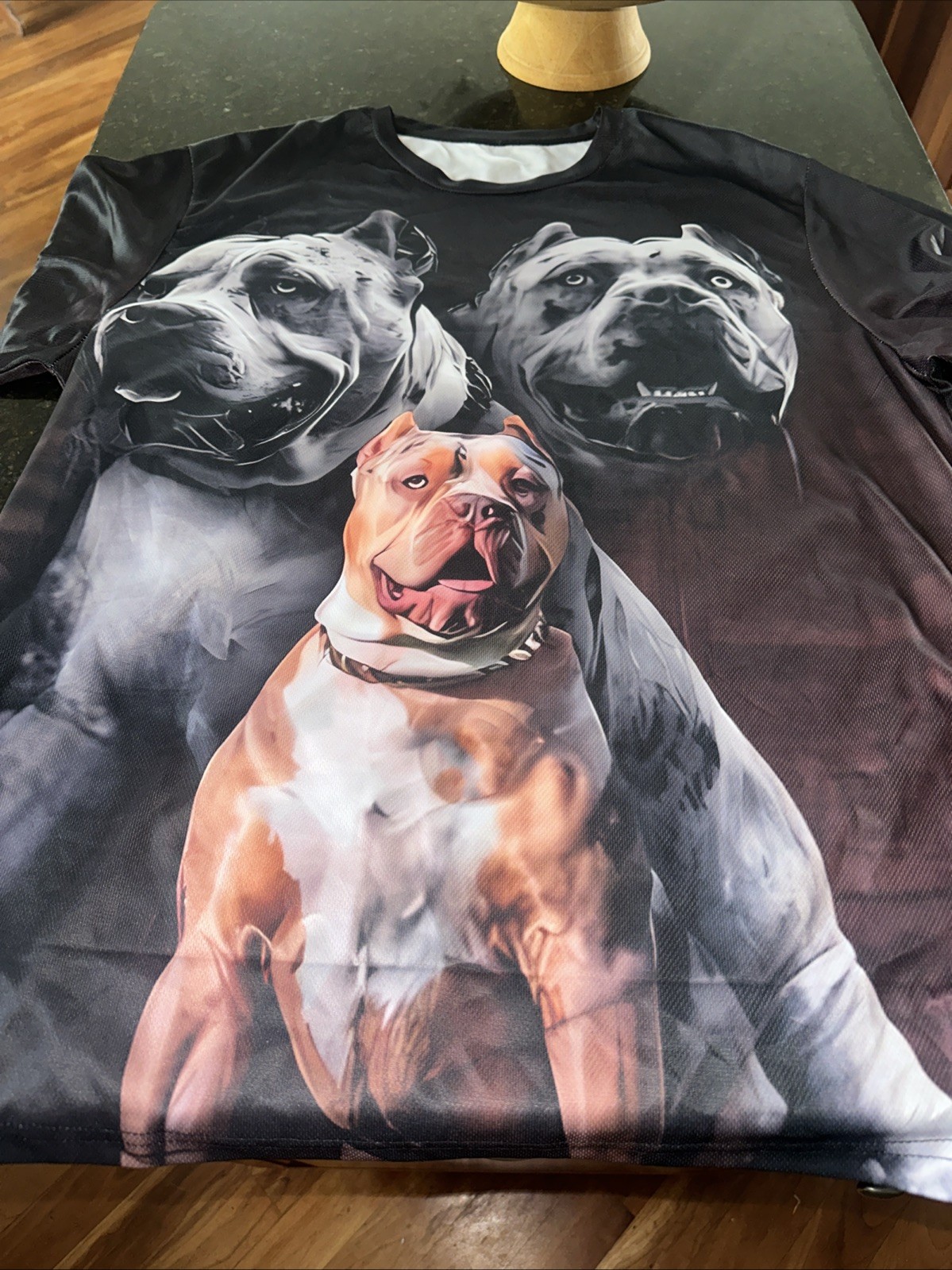 PITBULL DOG PUPPY ANIMAL ALL OVER PRINT T-SHIRT
