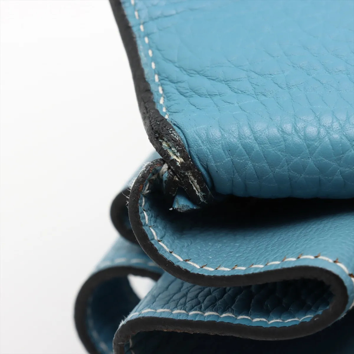 Hermès Kelly 50 Le Tournay Taurillon Clemence Blue Jean Silver Metal Fittings □L