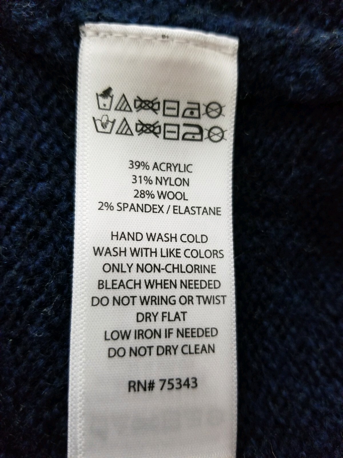 C&C California Sz M High-Neck Pullover Sweater Stripe Gray Blue Colorblock