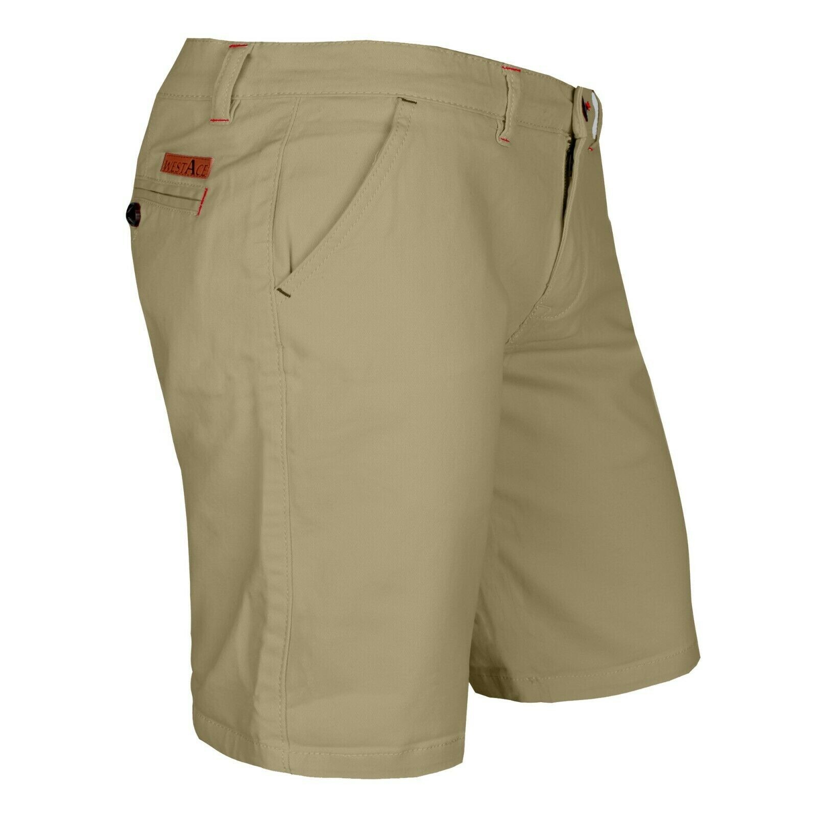 New Mens Chino Shorts Stretch Summer Cotton Cargo Combat Casual Half Pant