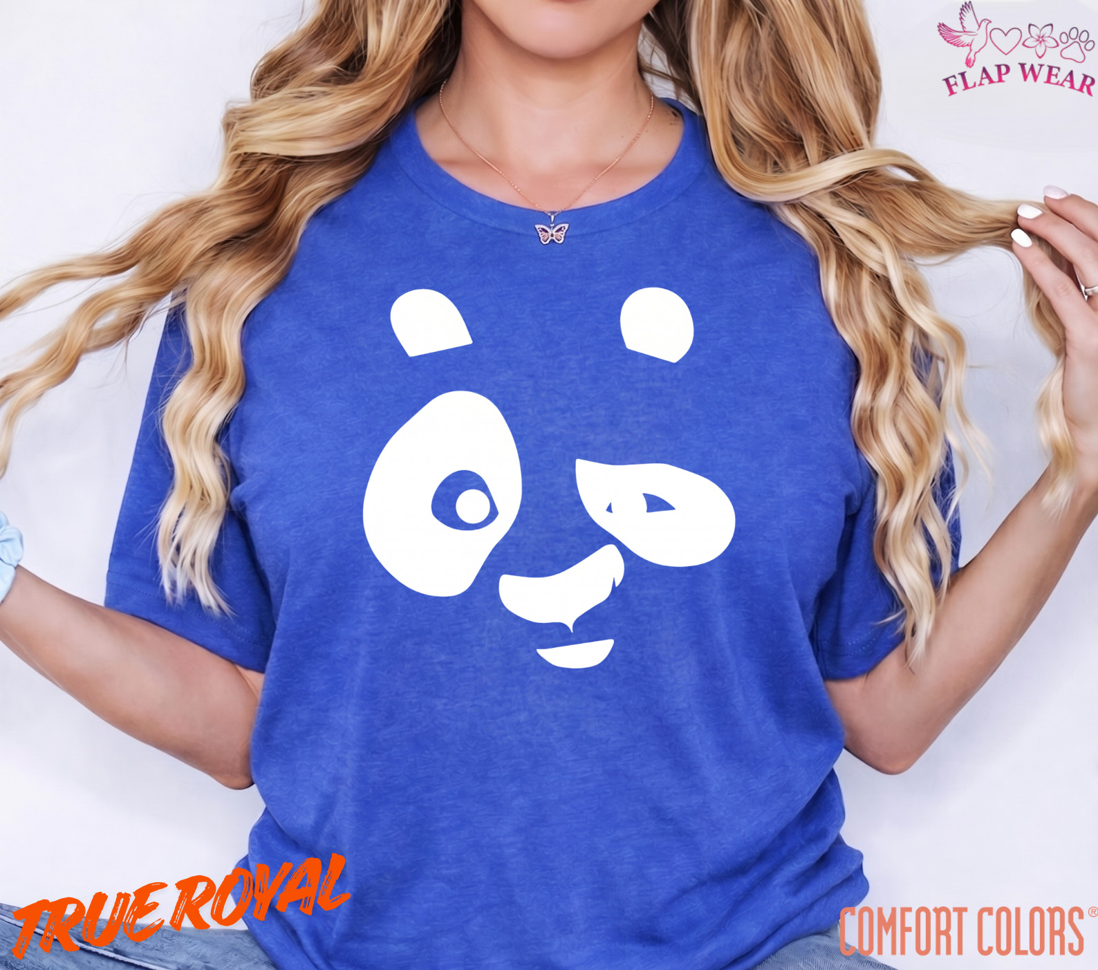 Unisex Cute Winking Panda Face T-Shirt – Minimalist Giant Panda Bear Graphic Tee
