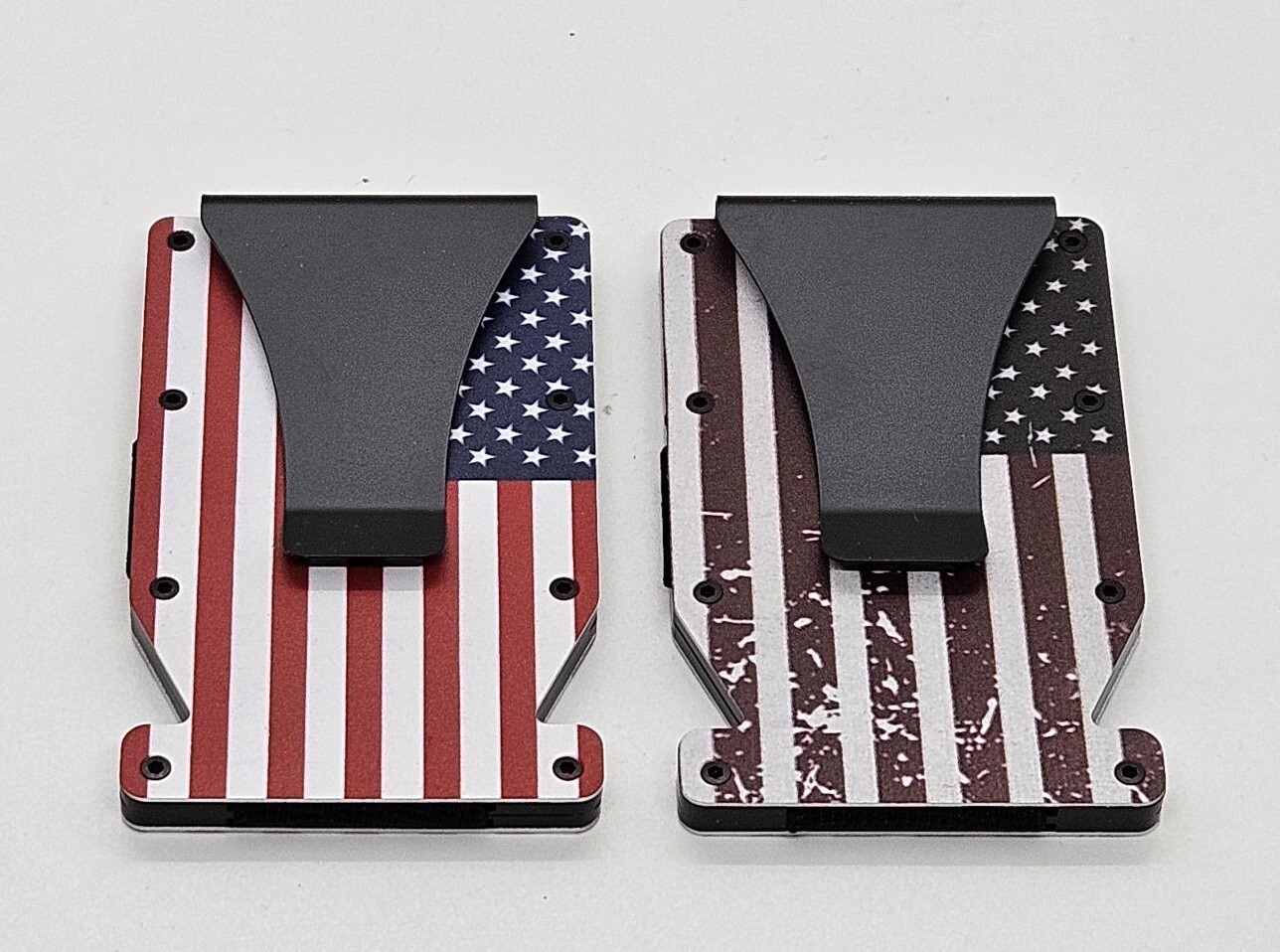 Blank Aluminum MRF-05 RFID blocking Minimalist wallets with money clip.