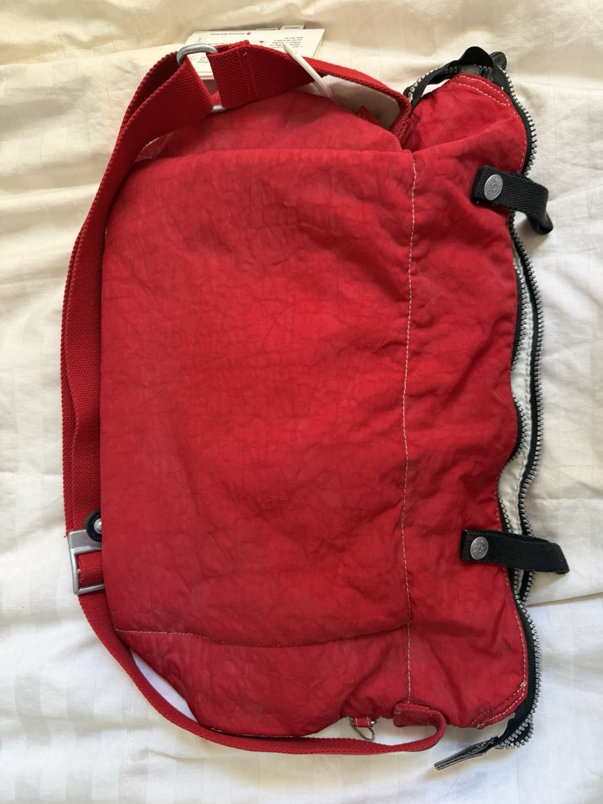 Vintage Red Kipling Shoulder Bag