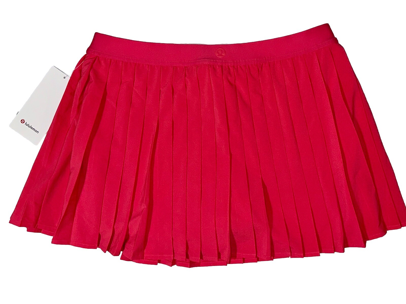 NWT💖LULULEMON💖SIZE 14💖PLEATED HIGH RISE TENNIS SKIRT💖GLAZED PINK💝3” LENGTH