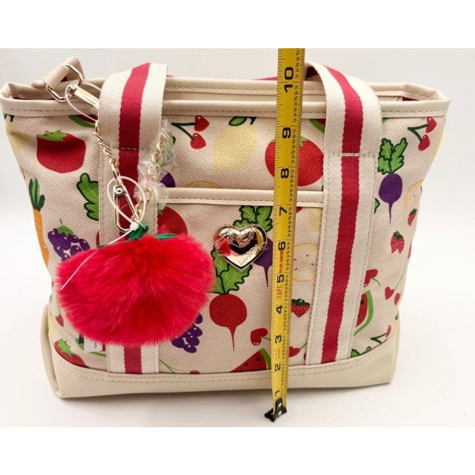 Luv Betsey Betsey Johnson LBADDIE Veggie & Fruit Multi Crossbody + Tomato NWT