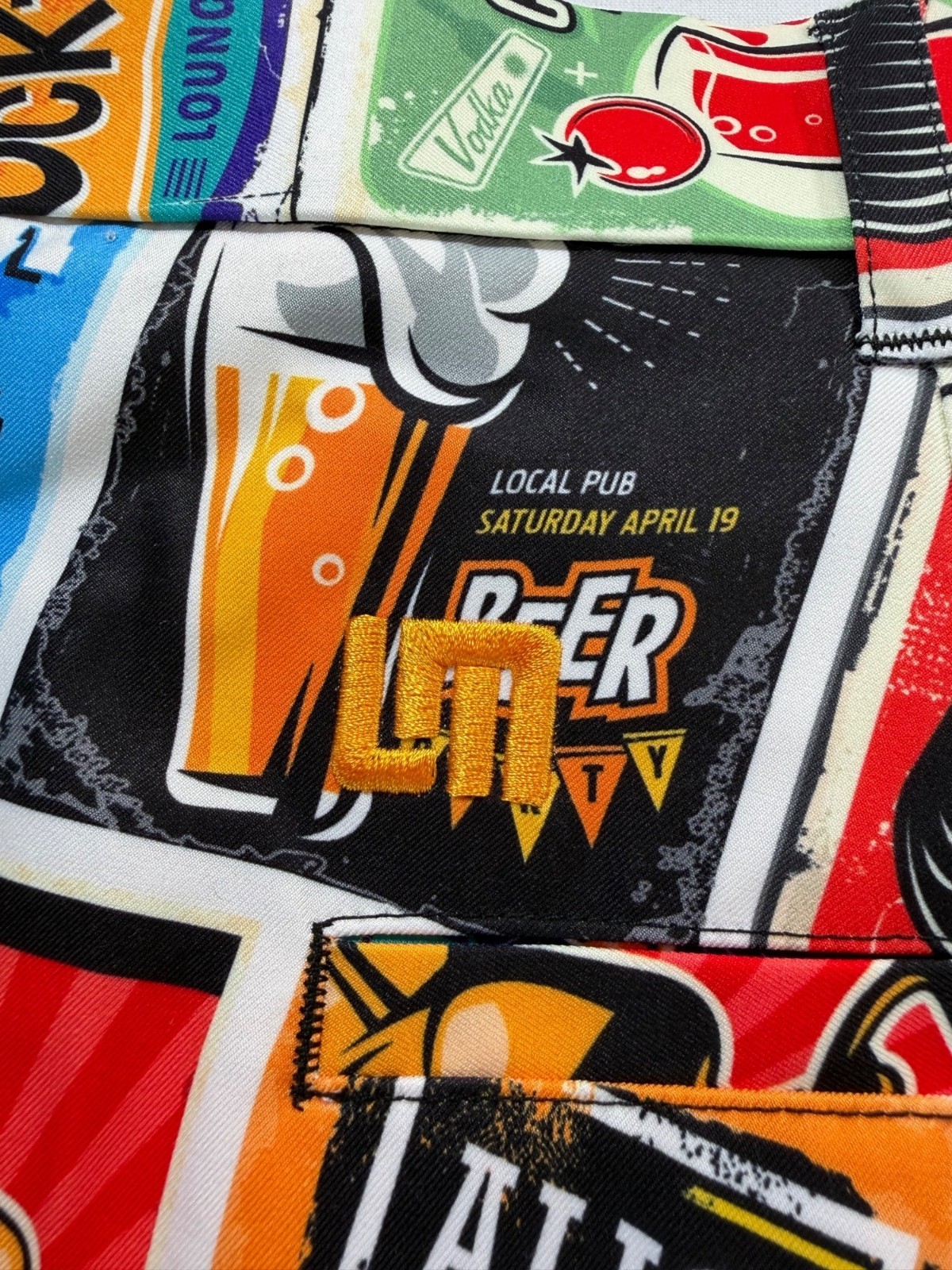Loudmouth Golf Beer & Cocktail Lounge Heritage Golf Shorts in Multicolor Size 34