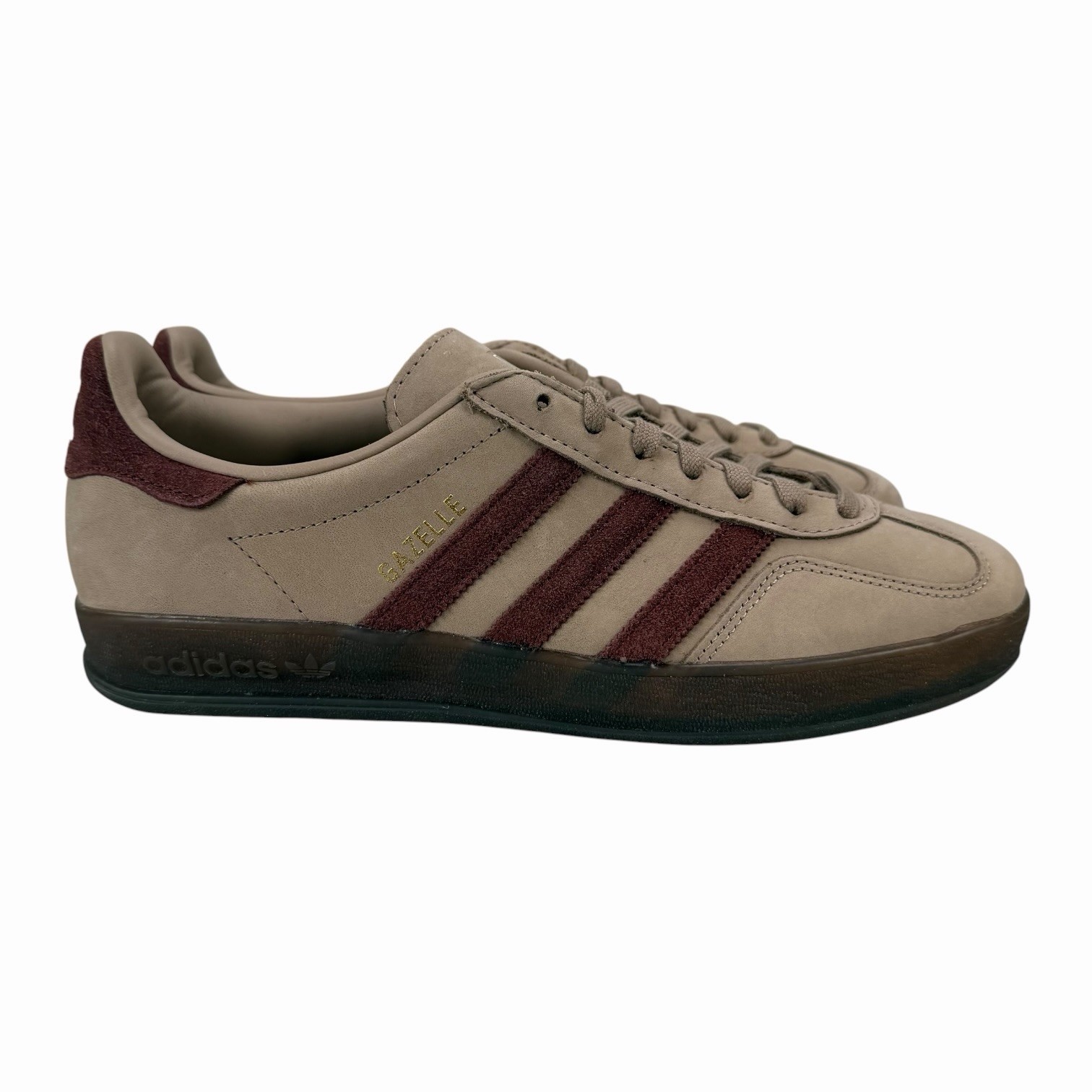 Adidas Gazelle Indoor Trace Khaki Fox Brown Cloud White Shoes JQ8387 Men’s Sz 9