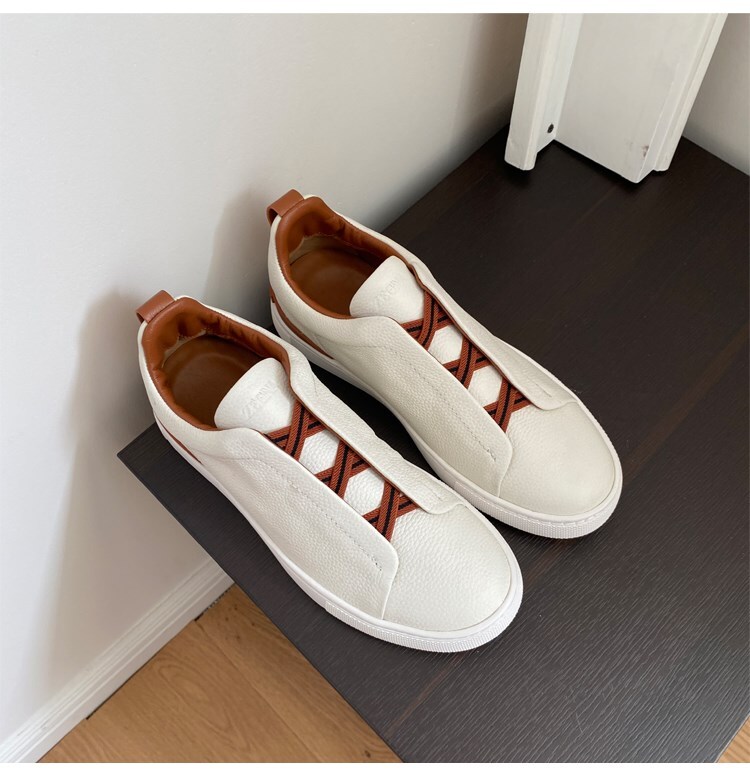 Men’s leather breathable sneakers Size 39-46