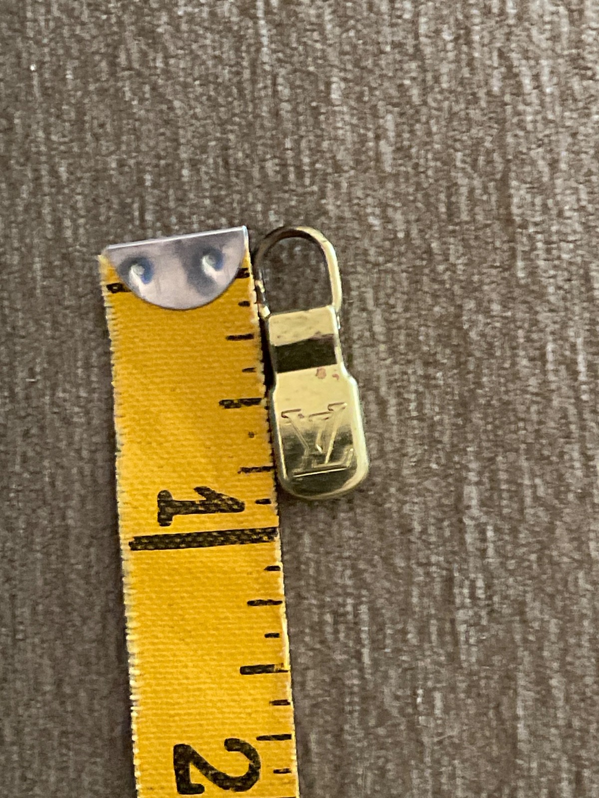 Louis Vuitton Metal Brass Zipper Pull Vintage Repair Reuse Replace Crafts